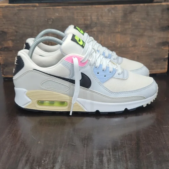 Nike Air Max 90 "Multi-color Pastel" Wmns 9.5 Great Condition Fast Shipper - Picture 2 of 11